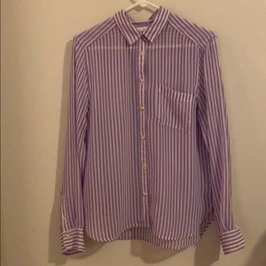 American Eagle Chiffon Long Sleeve